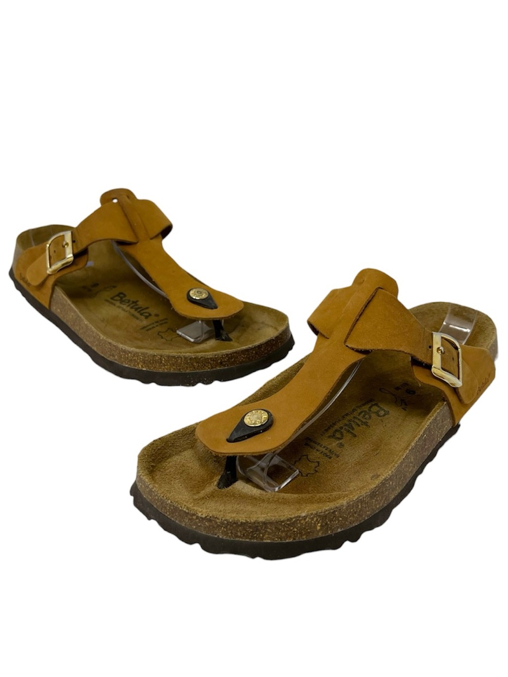 Betula by Birkenstock Leather Gizeh Sandals size 9/39